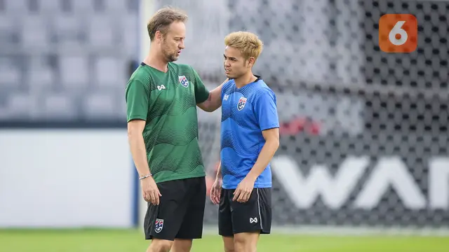 Official Training Timnas Thailand Jelang Laga Kontra Timnas Indonesia di Piala AFF 2022