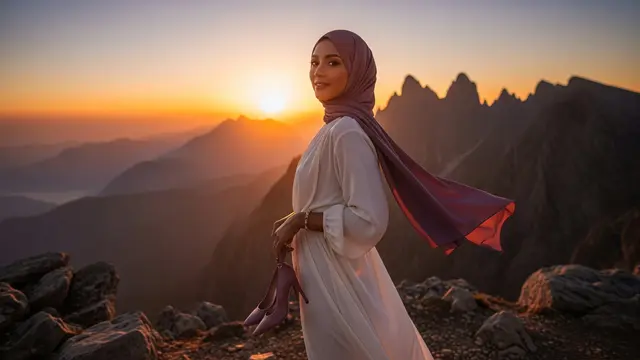 Inspirasi Warna Hijab yang Cocok untuk Baju Putih Tulang/Gemini AI