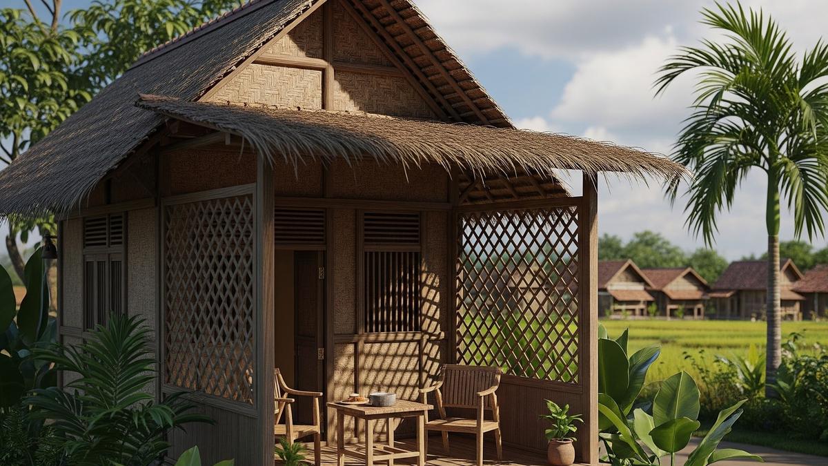 6 Ide Rumah Sederhana di Desa dengan Ventilasi Terbuka, Sejuk dan Hemat Energi