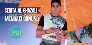 Berhasil mendaki Gunung Penangungan, Al Ghazali jadi ketagihan naik Gunung. 