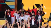 Indonesia meraih juara umum Kejuaraan Dunia eSports IESF Bali 14th World Esports Championship 2022 yang berlangsung di Merusaka, Nusa Dua. (Bola.com/Maheswara Putra)