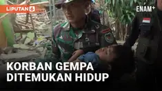 Seorang bocah berusia 6 tahun ditemukan masih hidup setelah tertimbun runtuhan rumahnya akibat gempa di Cianjur 3 hari lalu. Ia terkubur hidup-hidup selama 3 hari dan masih ditemukan dalam keadaan selamat.