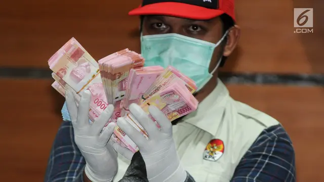 Barang Bukti Uang Tunai OTT Bupati Bengkulu Selatan