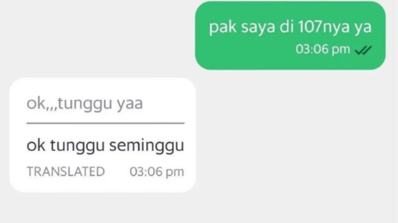 6 Terjemahan Chat Driver Ojek Online dan Penumpang Ini Bikin Ngakak
