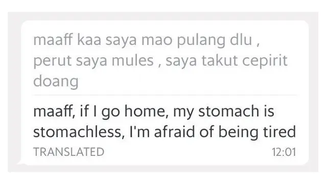 Chat kocak ojol (Sumber: Twitter/@DebiFR)