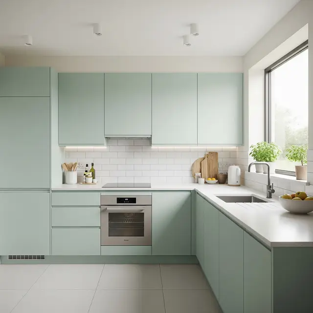 Desain Dapur Minimalis Modern dengan Kitchen Set Letter L