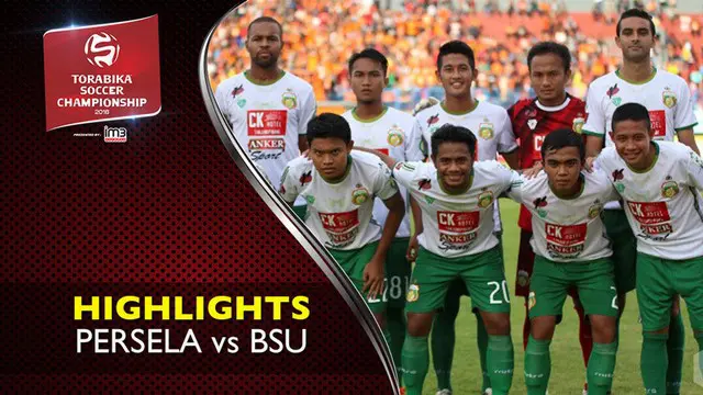 Video highlights TSC 2016 antara Persela Lamongan vs Bhayangkara Surabaya United yang berakhir dengan skor 0-1, Jumat (19/8/2016).