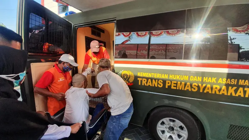 warga binaan di Gresik meninggal di rumah sakit. (Dian Kurniwan/Liputan6.com)