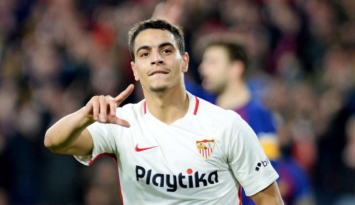 3. Wissam Ben Yedder (Sevilla) - 5 Gol. (AFP/Cristina Quicler)