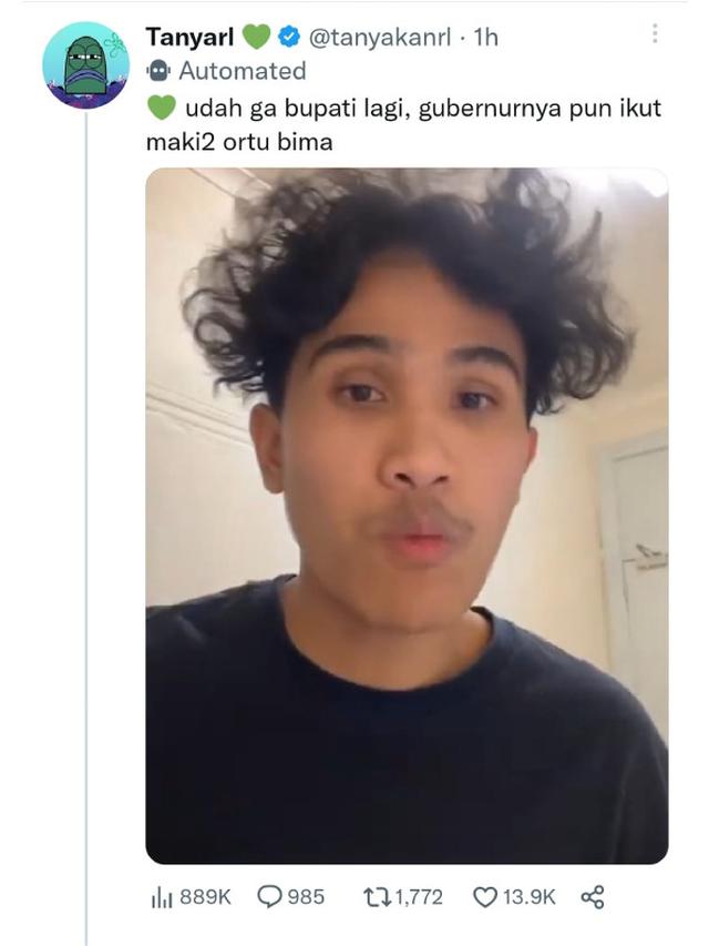 Awbimax Reborn Adalah Nama Akun TikTok Pemuda Bernama Bima Yudho Saputro yang Saat Ini Berada di Australia. Kali Ini Dia Bercerita Bahwa Ayahnya Ditelepon Arinal Djunaidi, Gubernur Provinsi Lampung, dan Dimaki-Maki