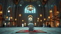 tata cara sholat lailatul qadar ©Ilustrasi dibuat AI