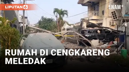 VIDEO: Diduga Akibat Gas Bocor, Rumah di Cengkareng Meledak, 3 Orang Luka-Luka