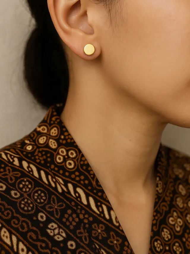 Model Anting Emas untuk Baju Batik yang Kekinian (Foto: ChatGPT)