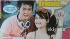 Rezky bak remaja pada umumnya yang tampil modis dan kasual. Ayah satu anak ini pernah didapuk sebagai cover majalah bersama Cinta Laura. Rezky Aditya tampil dengan tatanan rambut yang menjadi ciri khasnya. (Liputan6.com/YouTube/@avril_lyta)