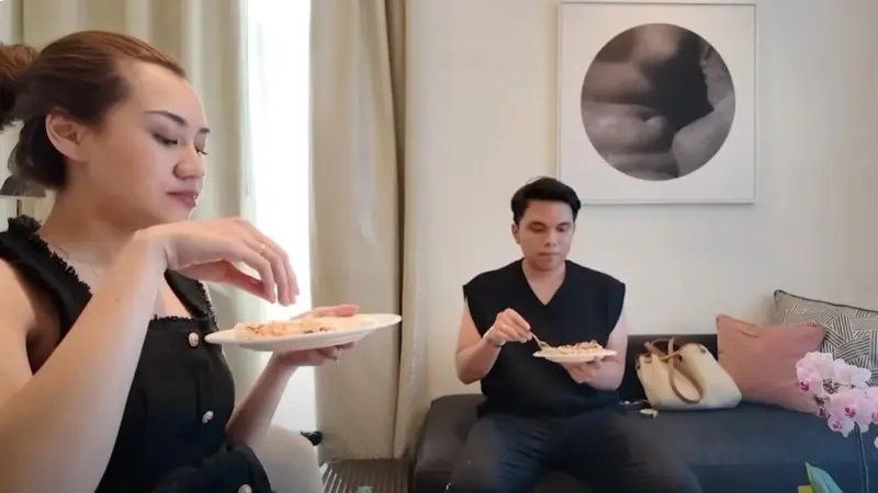 Aaliyah Massaid dan Thariq Halilintar Pilih Makan Rendang karena Bosan Pizza, Warganet: Buatan Mama Fuji?