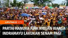Partai Hanura memperingati rangkaian HUT ke-17 dengan mengadakan senam pagi bersama relawan dan warga di Kabupaten Indramayu, Jawa Barat, pada Sabtu pagi.