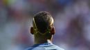 Gaya rambut Paul Pogba “The Flash Gordon” saat tampil di Piala Eropa 2016 melawan Republik Irlandia di Parc Olympique Lyonnais stadium, DÈcines-Charpieu, Lyon, (26/6/2016). (AFP/ Franck Fife)