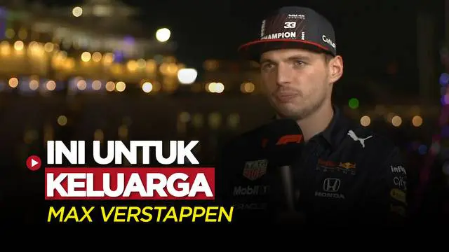 VIDEO: Ini Komentar Max Verstappen Usai Meraih Gelar Juara Formula 1 Musim 2021/2022