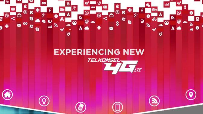 Spanduk Telkomsel 4g