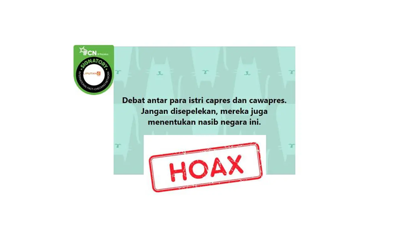 Cek Fakta debat istri capres cawapres