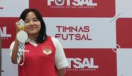 Kapten Timnas Futsal Putri Indonesia di SEA Games 2025, Novita Murni. (Bola.com/Roby Dian)