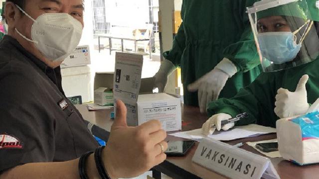 Universitas Moestopo menggelar vaksinasi Covid-19 secara gratis mulai Juli 2021. (Foto: Dok. Humas Universitas Prof. Dr. Moestopo (Beragama))