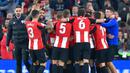 5. Athletic Bilbao - Los Leones terkenal dengan kebijakannya yang hanya menggunakan pemain keturunan Basque. Sejak berdiri pada 1898, klub yang bermarkas di San Memes itu belum pernah terdegradasi dari La Liga. (AFP/Ander Gillenea)