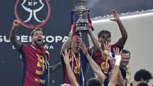 Pada menit ke-60, eksekusi tendangan bebas Rodrygo berhasil memperkecil ketinggalan gol Real Madrid dari Barcelona. (FADEL SENNA/AFP)