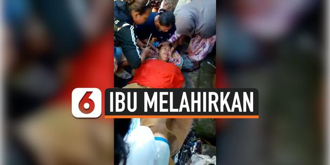 VIDEO: Polisi Bantu Ibu Melahirkan di Gang Sawah Besar Jakarta