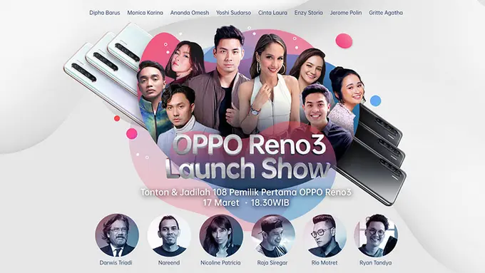 Saksikan Live Streaming OPPO Reno3 Launch Show, Jangan Lewatkan Keseruannya!