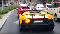 Gara-gara Arogan di Jalan, Lamborghini Langka Malah Terbakar 