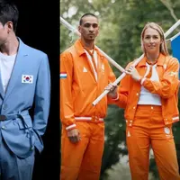 Seragam timnas yang berlaga di Olimpiade 2024 jadi sorotan tersendiri. Terbaru, timnas Belanda, Korea Selatan, hingga Kanada memamerkan seragamnya. Seperti apa tampilannya? [@olympics]