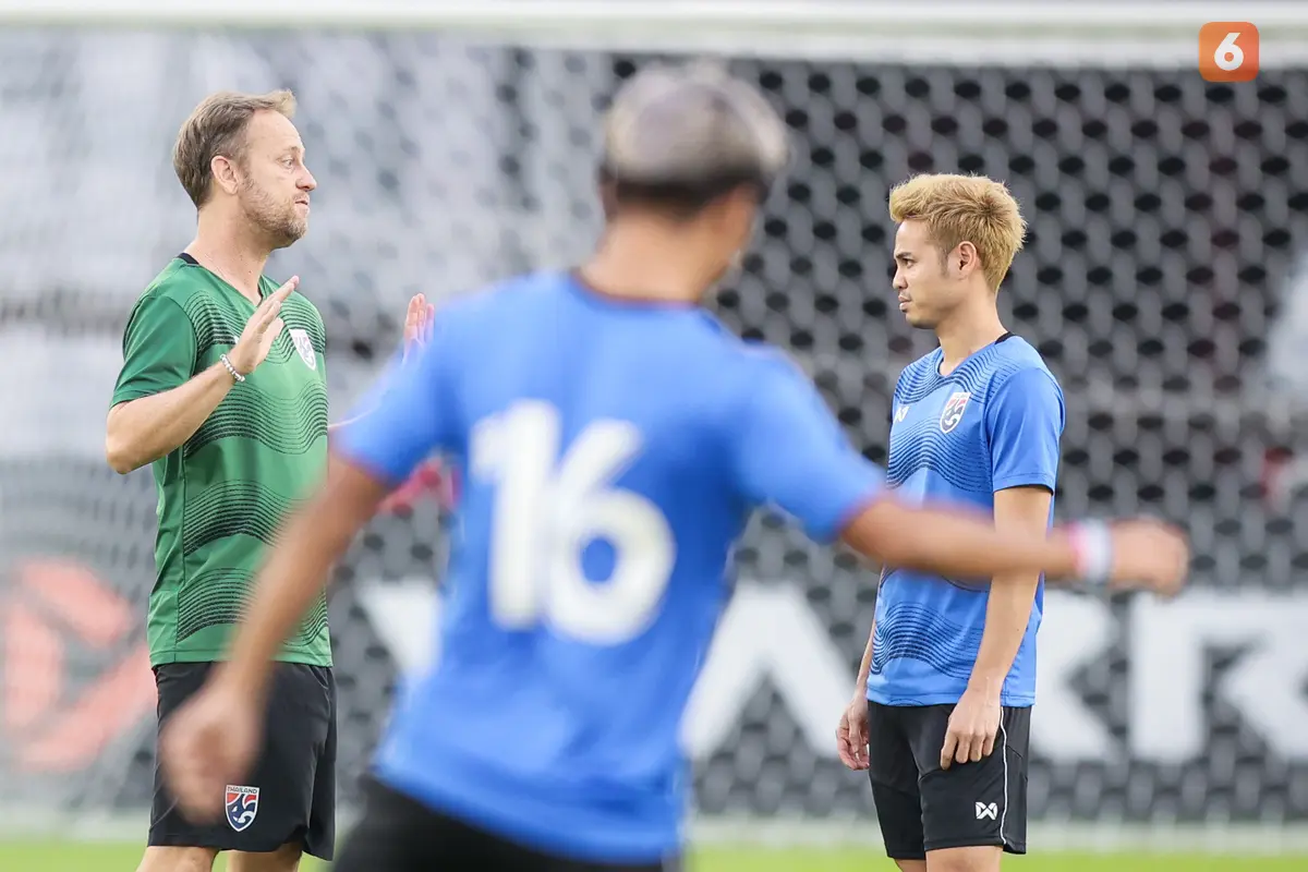 Official Training Timnas Thailand Jelang Laga Kontra Timnas Indonesia di Piala AFF 2022