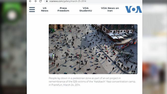 [Cek Fakta] Kala Foto Peringatan Korban Nazi Diklaim Jasad Korban Virus Corona Berserakan di Wuhan (VOA)