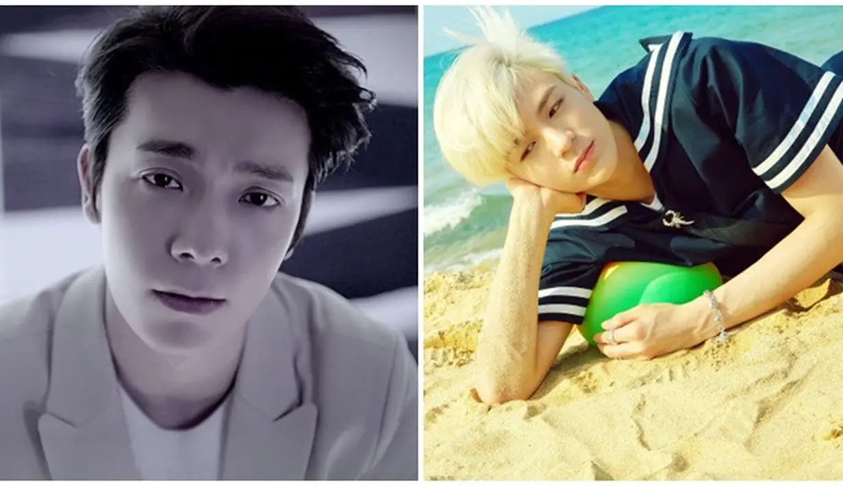 Bisa dibilang Donghae Suju dan Jeno NCT punya wakaj yang mirip. Tak hanya mirip, ternyata mereka juga bersahabat. (Foto: Bintang Pictures)