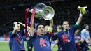 1. Xavi Hernandez (Barcelona) - Total penampilan sebanyak 151. Setelah pensiun dari Barcelona pada 2015, ia sempat bermain untuk Klub Al-Sadd di Liga Qatar. Akhirnya, pada 20 Mei 2019, dirinya pamit sebagai pemain profesional. (AP Photo/Luca Bruno)