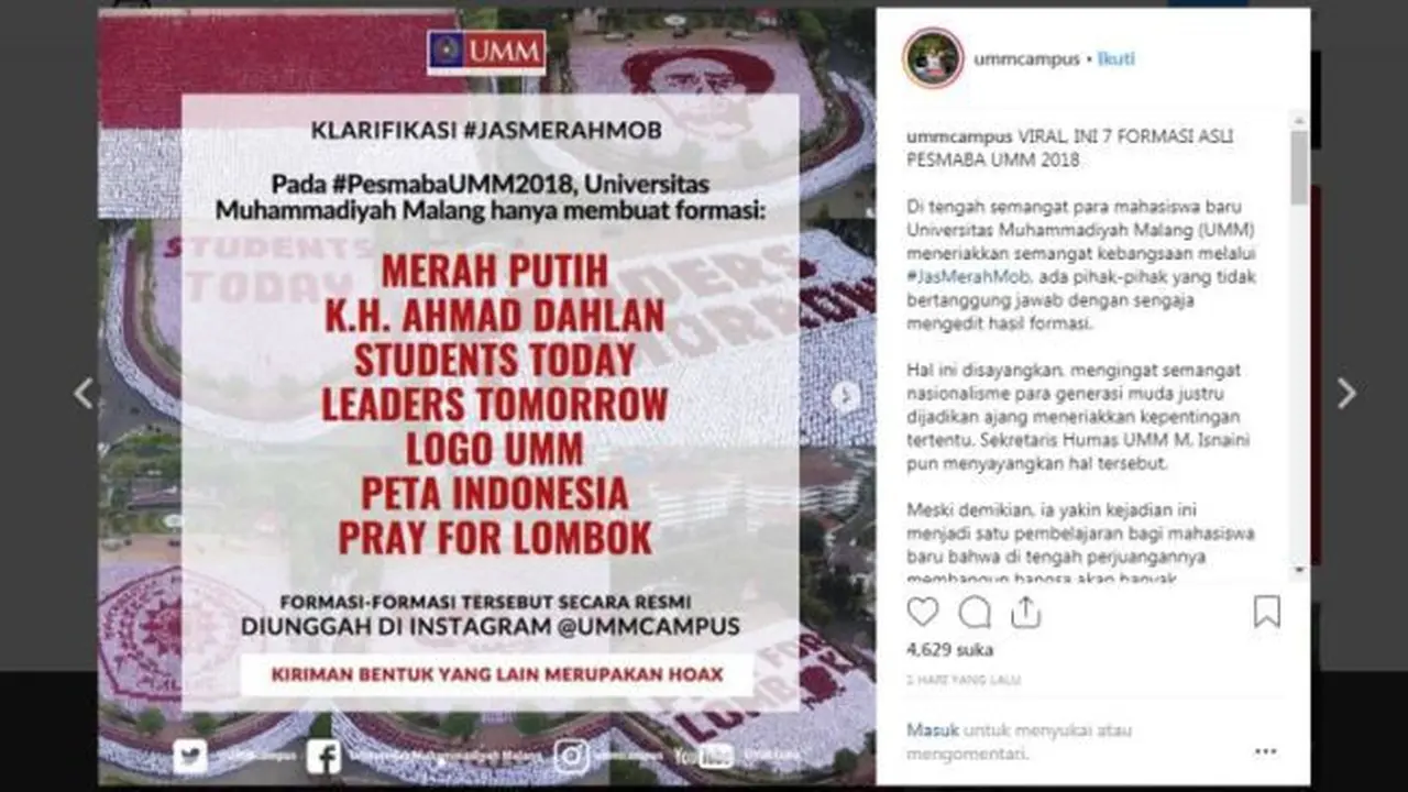 Cek Fakta - Klarifikasi UMM
