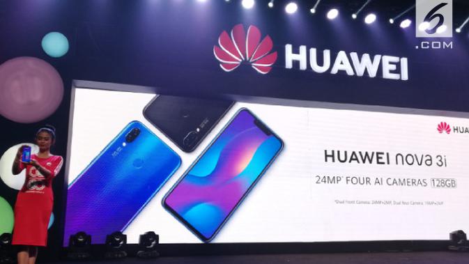 Peluncuran Huawei Nova 3i di Jakarta, Selasa (31/7/2018). Liputan6.com/ Andina Librianty