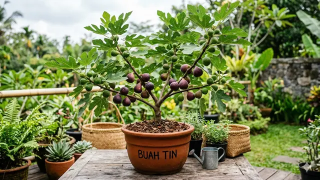 Tabulampot Buah Tin. Gemini