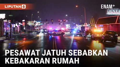 VIDEO: Pesawat Kecil Jatuh di Philadelphia Sebabkan Kebakaran Rumah