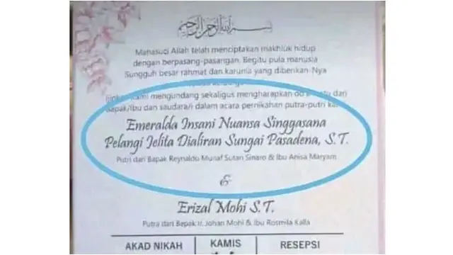 7 Nama-Nama Unik Orang Indonesia Ini Bisa Bikin Ketawa, Kreatif Banget