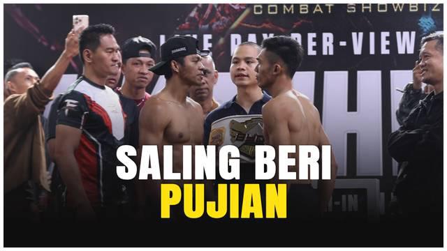 Momen menarik terjadi di sesi timbang Byon Combat Showbiz 5! Bukannya saling sindir seperti biasanya, Kkajhe dan Aziz Calim justru saling melempar pujian dan menunjukkan rasa saling menghormati. Kedua fighter ini memperlihatkan sportivitas tinggi jel...