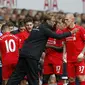 IMBANG - Debut Jurgen Klopp sebagai manajer anyar Liverpool berakhir imbang 0-0 saat bertandang ke White Hart Lane, markas Tottenham Hotspur, Sabtu (17/10/2015) malam WIB. (AFP/IAN KINGTON).