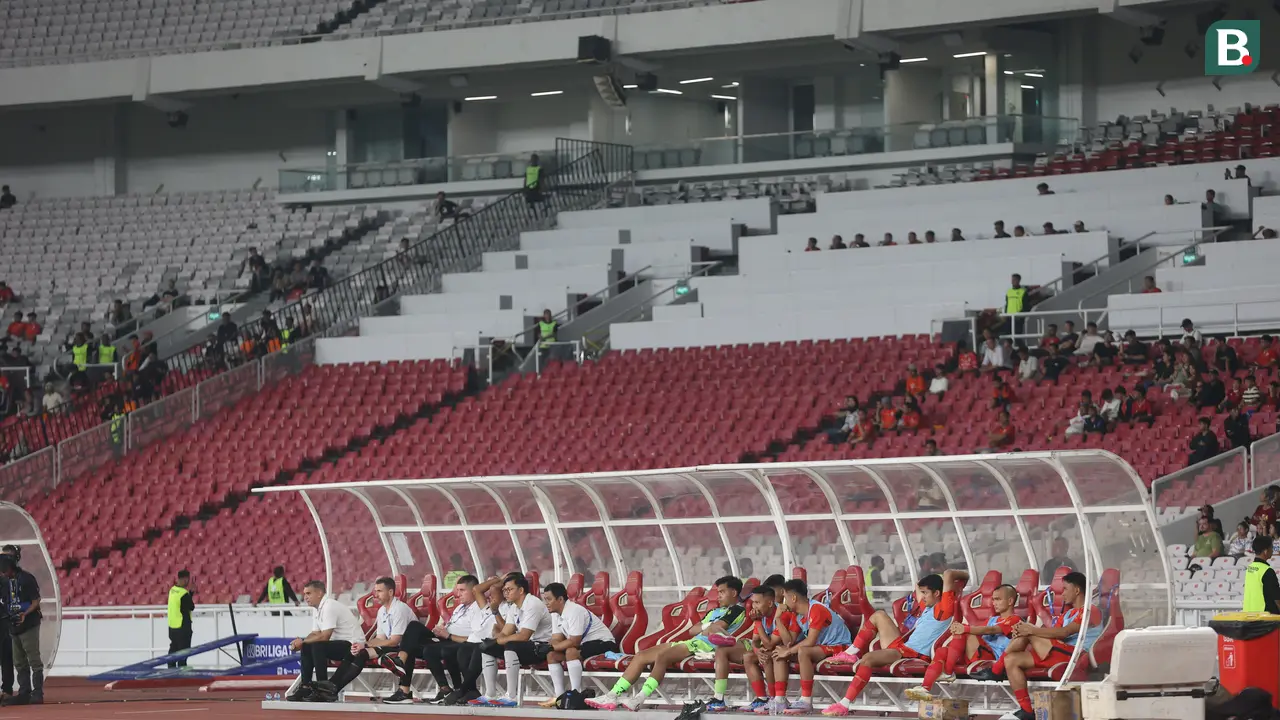 Bangku cadangan Persija Jakarta Vs Persis Solo di BRI Liga 1 2023/2024