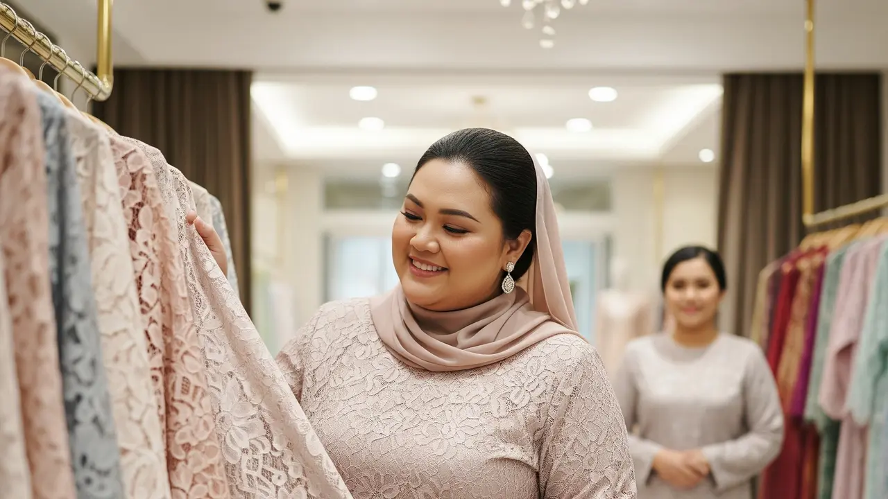 11 Model Gamis Full Brokat Simple Tapi Mewah untuk Wanita Gemuk: Rahasia Tampil Memukau