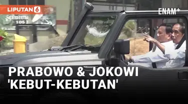 Prabowo Ajak Jokowi 'Kebut-kebutan' Naik Ranops Maung