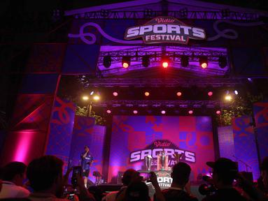 Gelaran Vidio Sports Festival resmi digelar di Plaza Timur Senayan, Jakarta, pada Sabtu (18/10/2025). (Bola.com/M Iqbal Ichsan)