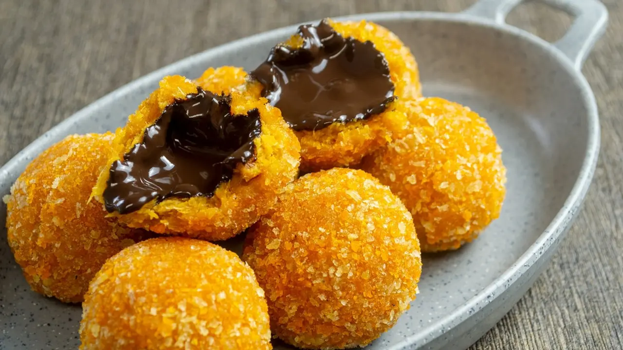 resep ubi kuning goreng bola coklat