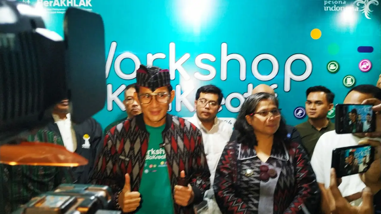 Cerita Sandiaga Uno Berbagi Tips Sukses Bangun Usaha Bidang Ekonomi Kreatif di Kediri