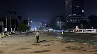 Situasi Usai Mahasiswa Membubarkan Diri Setelah Demo Depan Gedung DPR (Ady Anugrahadi/Liputan6.com)